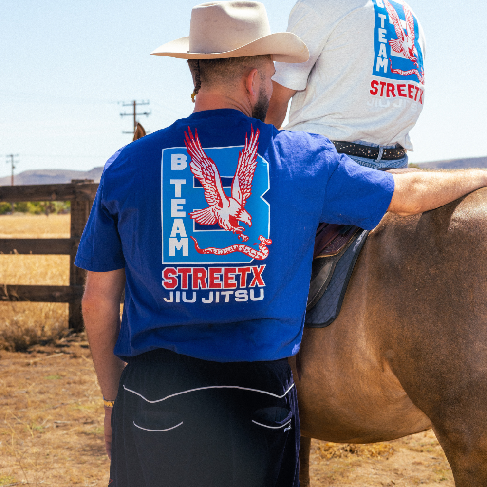 MEXICAN GROUND KARATE TEE WASH NAVY BLUE