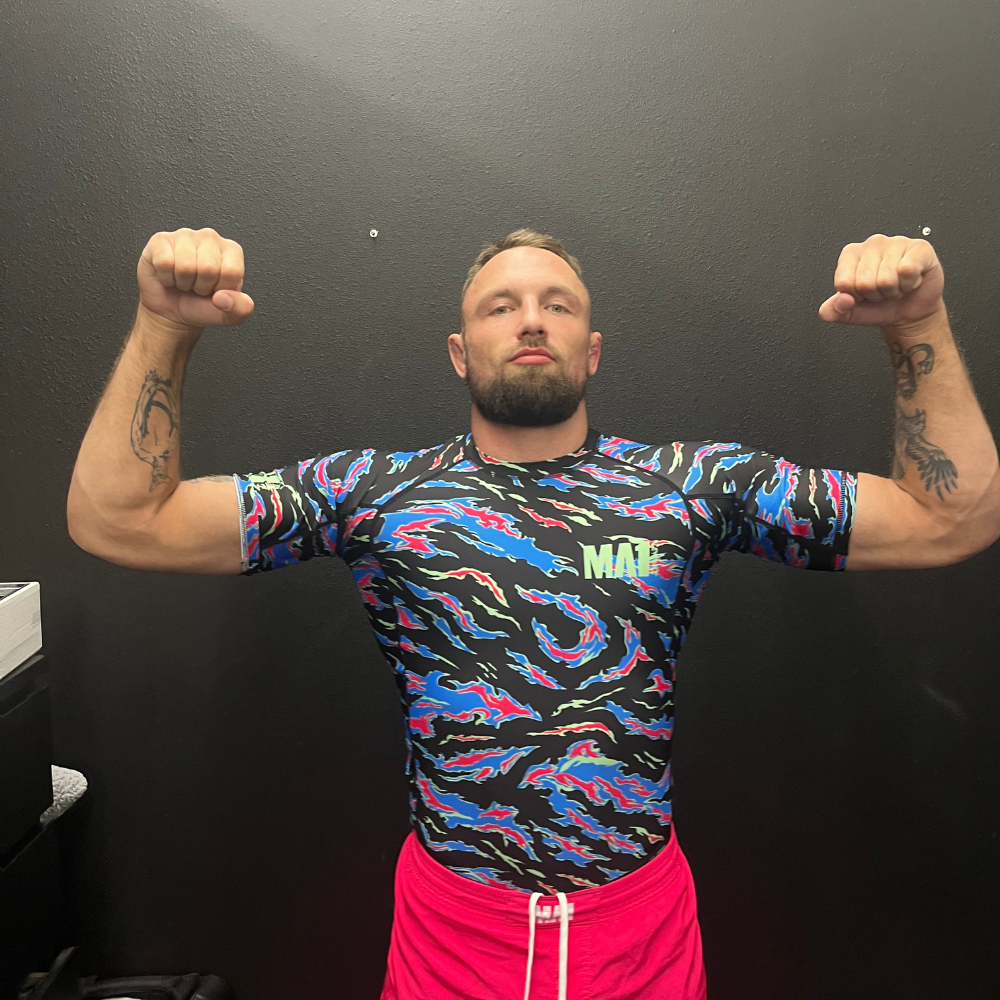 MA1 Camo Fire rash guard short sleeve
