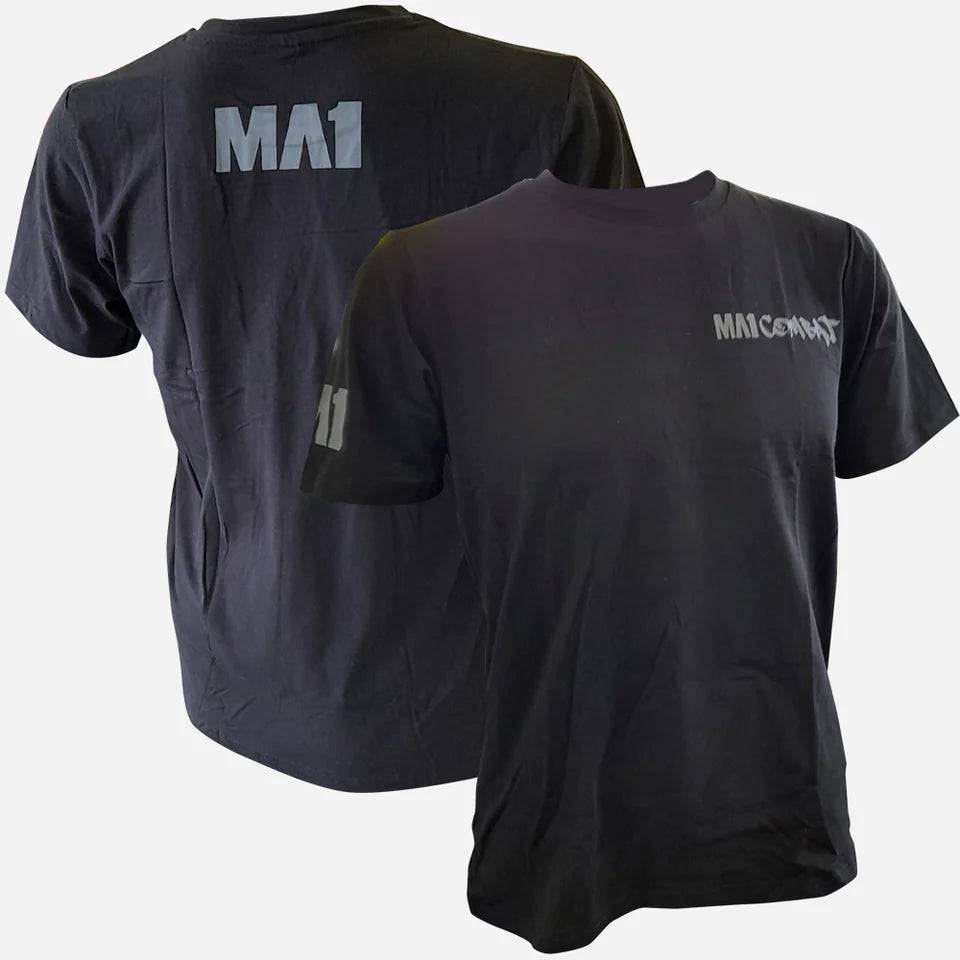 MA1 COMBAT BLACK ON BLACK T-SHIRT