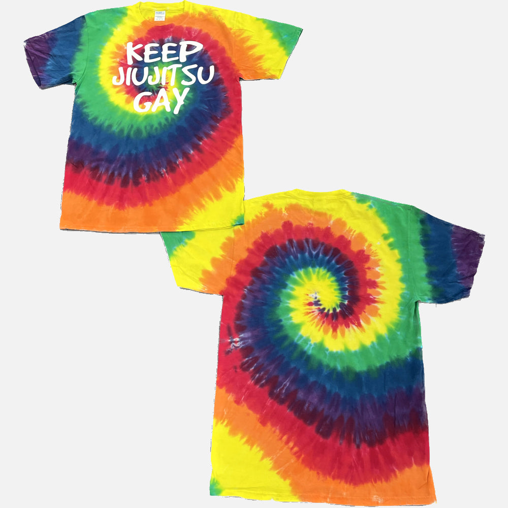 KEEP JIUJITSU GAY TYE DYE T-SHIRT