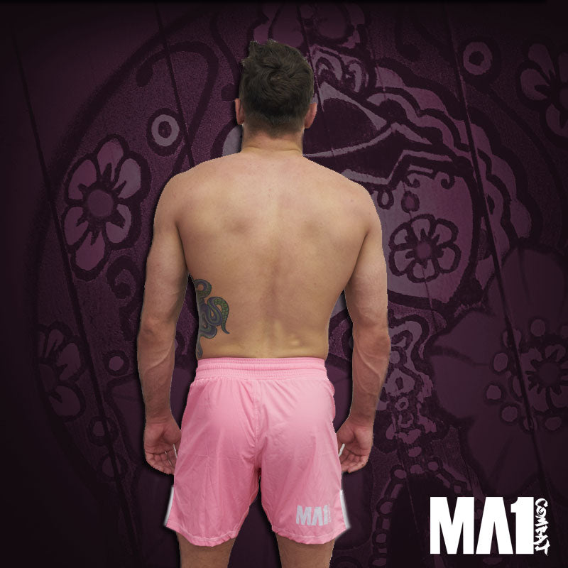 MA1 COMBAT BASIC PINK MMA SHORTS