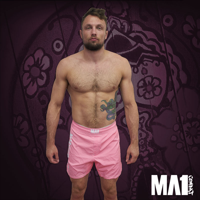 MA1 COMBAT BASIC PINK MMA SHORTS