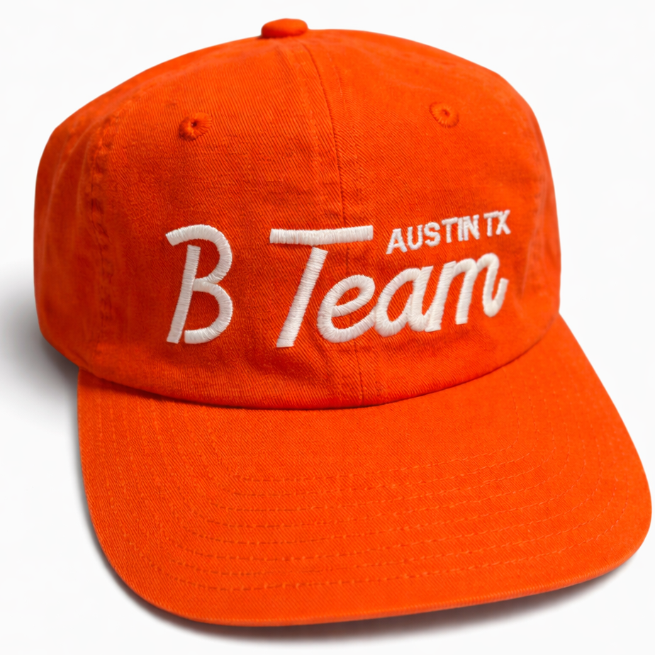 B-TEAM DAD HAT — ORANGE