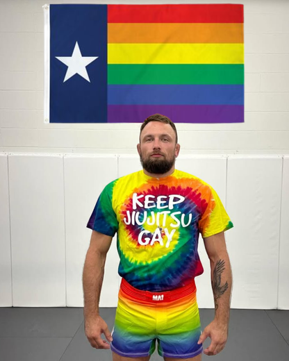 KEEP JIUJITSU GAY TYE DYE T-SHIRT