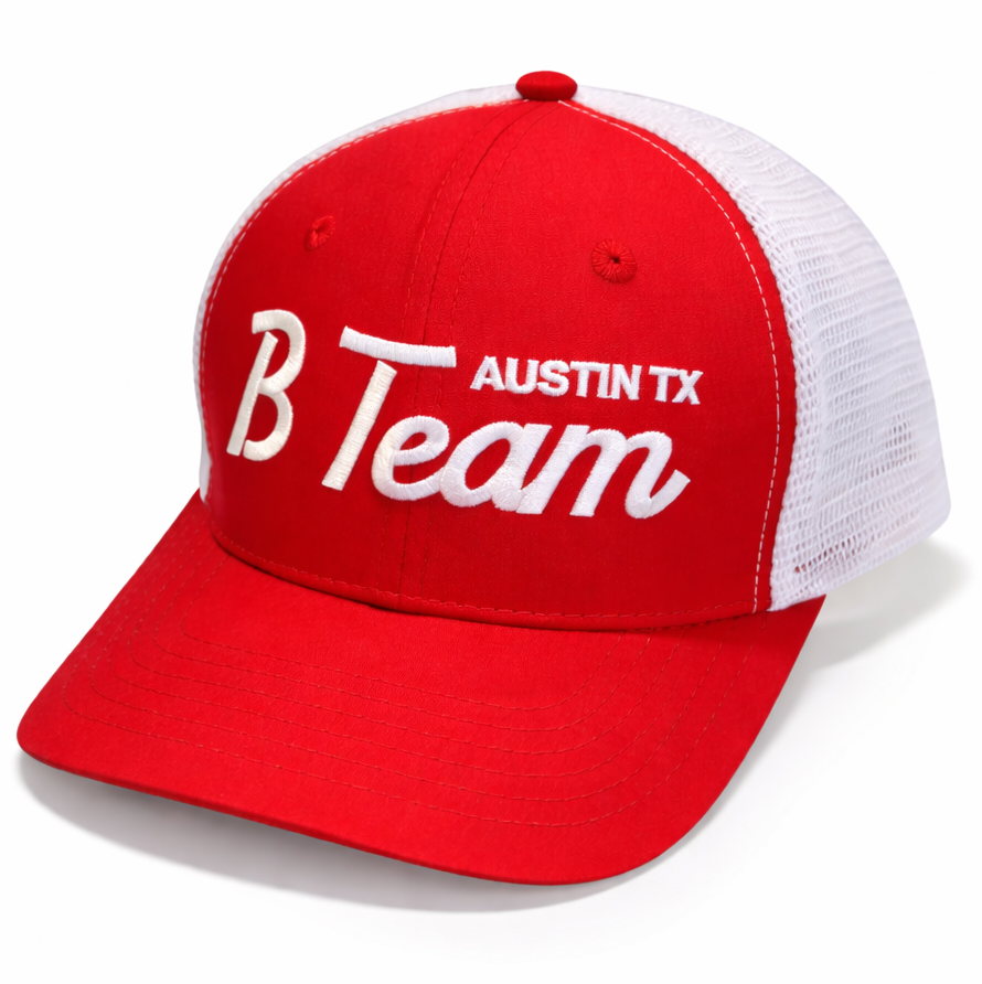B-TEAM TRUCKER HAT RED