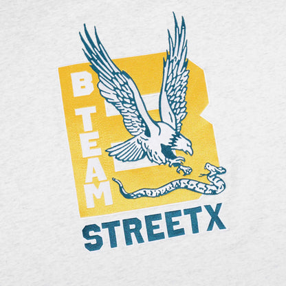 BTEAM STREET X CREWNECK FLEECE WHITE MARLE