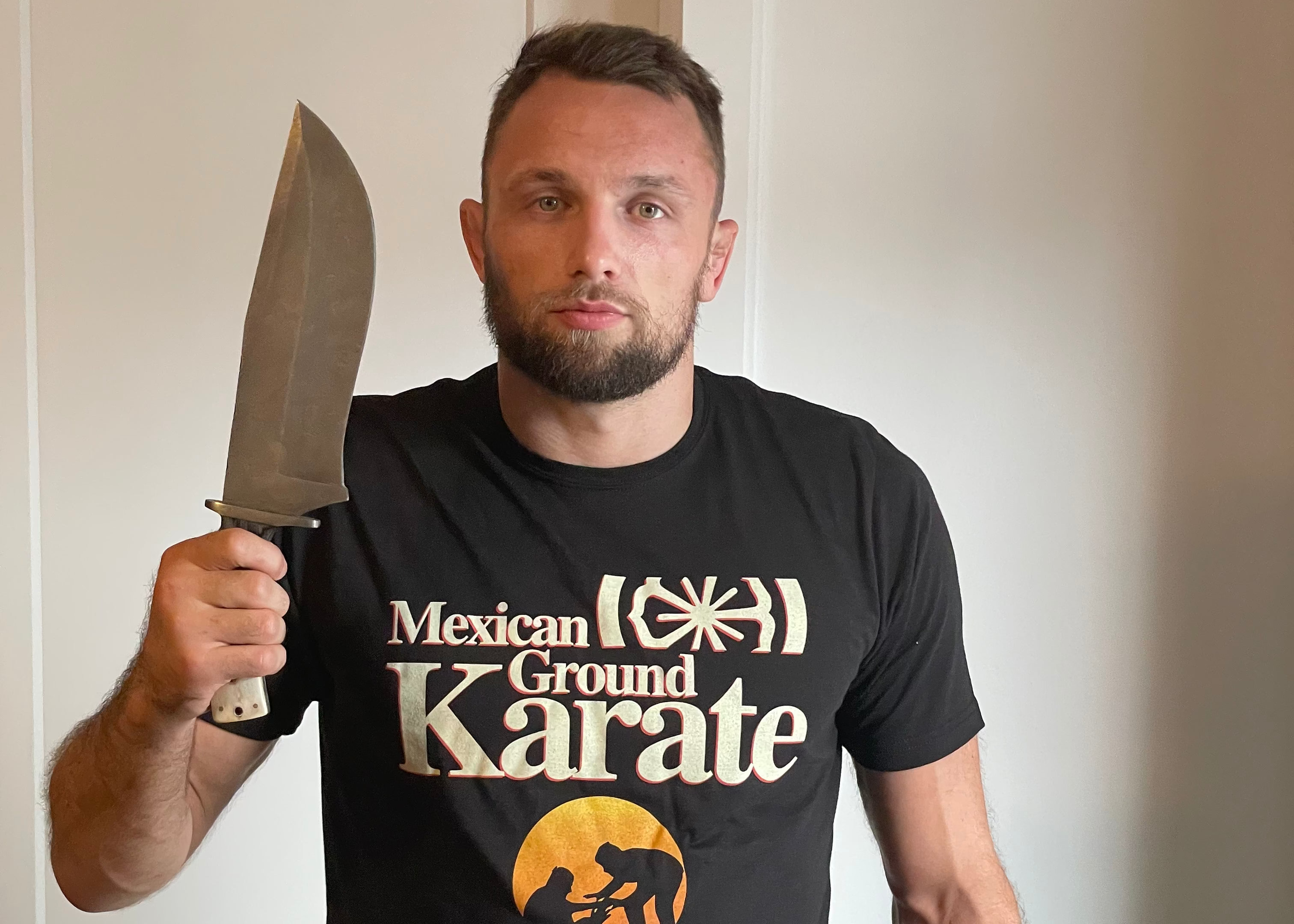 B-TEAM - MEXICAN GROUND KARATE T-SHIRT -BLACK