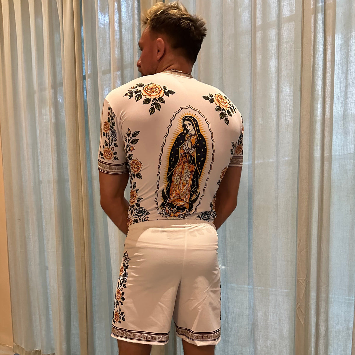 Virgen De Guadalupe Rash guard-White-Mexico Seminar Pickup