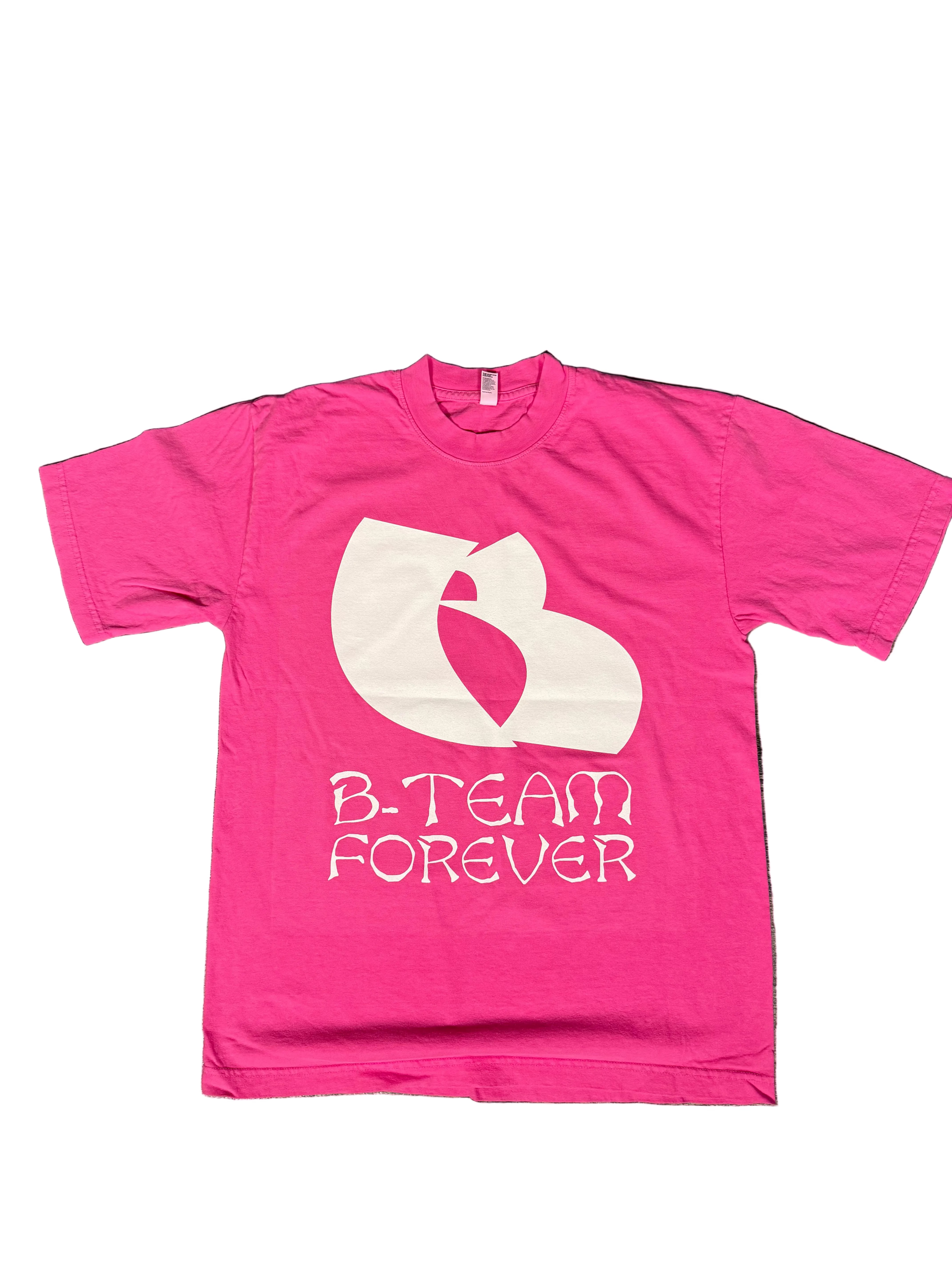B-TEAM FOREVER CREW NECK T-SHIRT - PINK