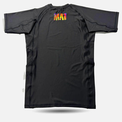 MA1 KEEP BJJ GAY LOGO SHORT SLEEVE RASHGUARD