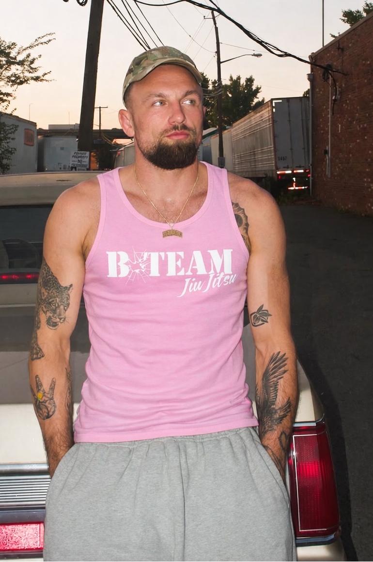BTEAM JIU JITSU TANK TOP PINK