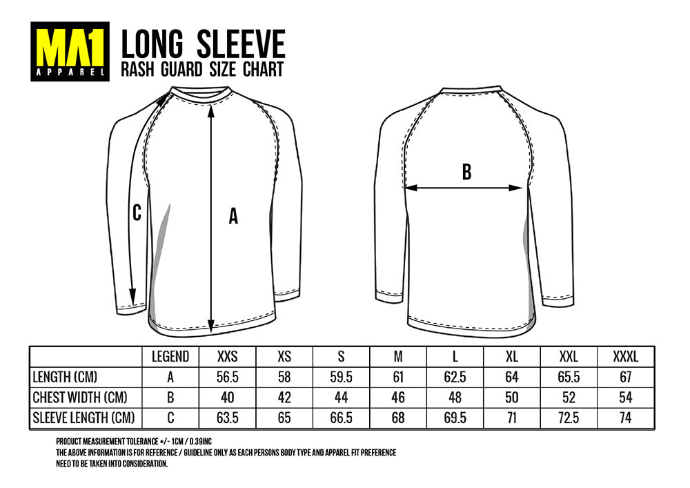 B-TEAM - MEXICAN GROUND KARATE RASH GUARD LONG SLEEVE