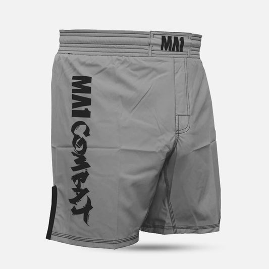 MA1 COMBAT BASIC GREY BLACK MMA SHORTS