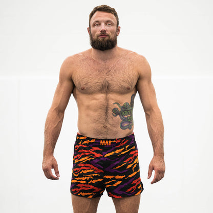 MA1 TIGER STRIPE HIGH CUT MMA SHORTS