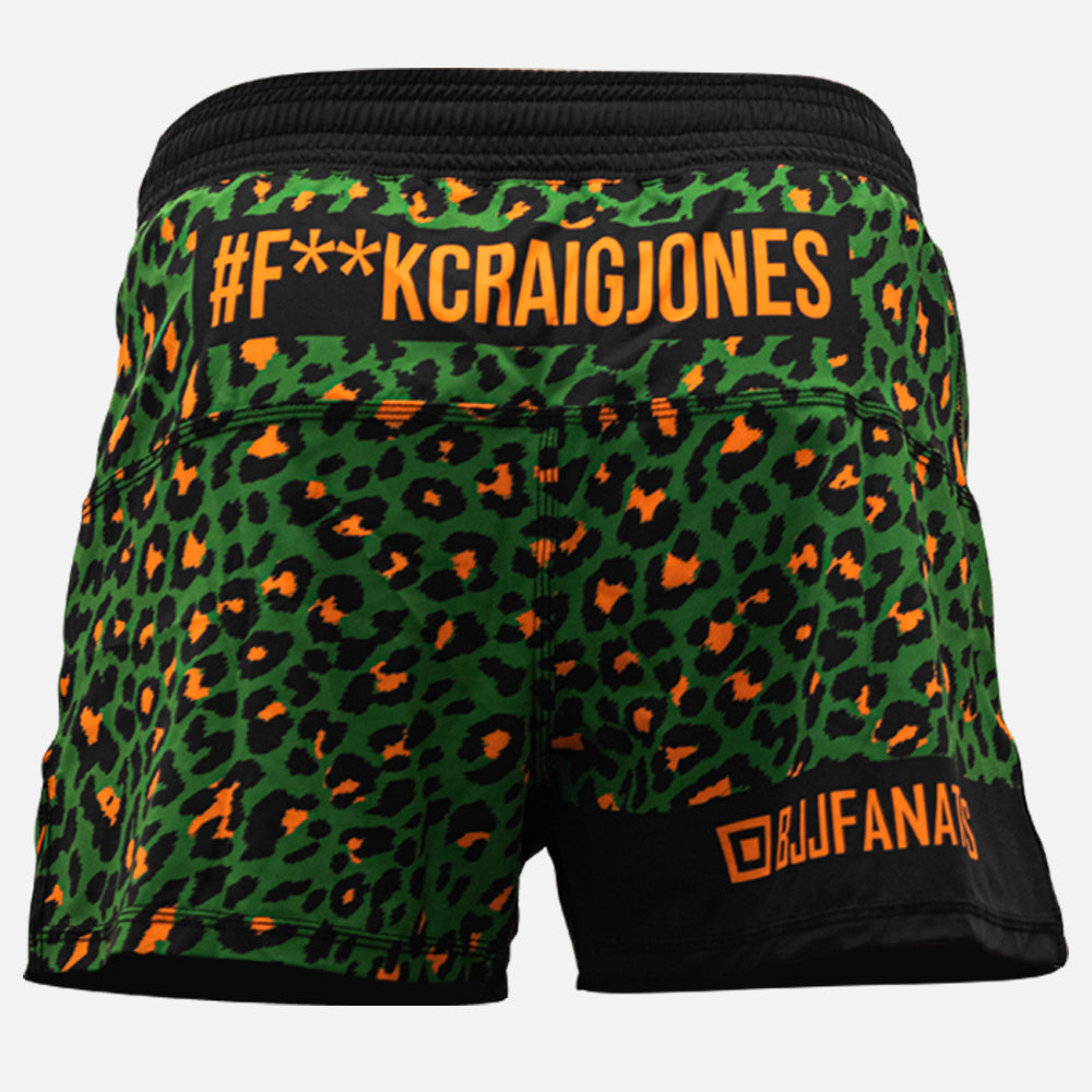 MA1 CRAIG JONES TROPICS LEOPARD HIGH CUT MMA SHORTS