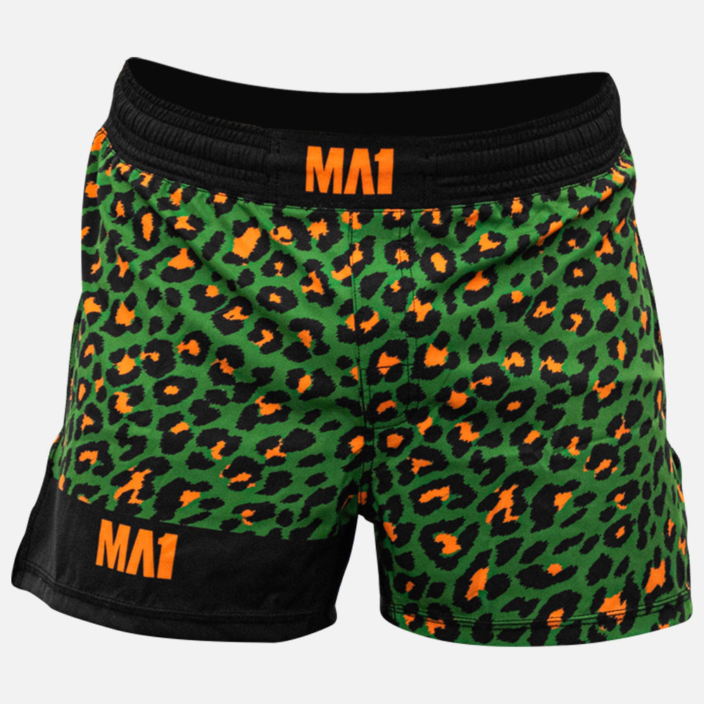 MA1 CRAIG JONES TROPICS LEOPARD HIGH CUT MMA SHORTS