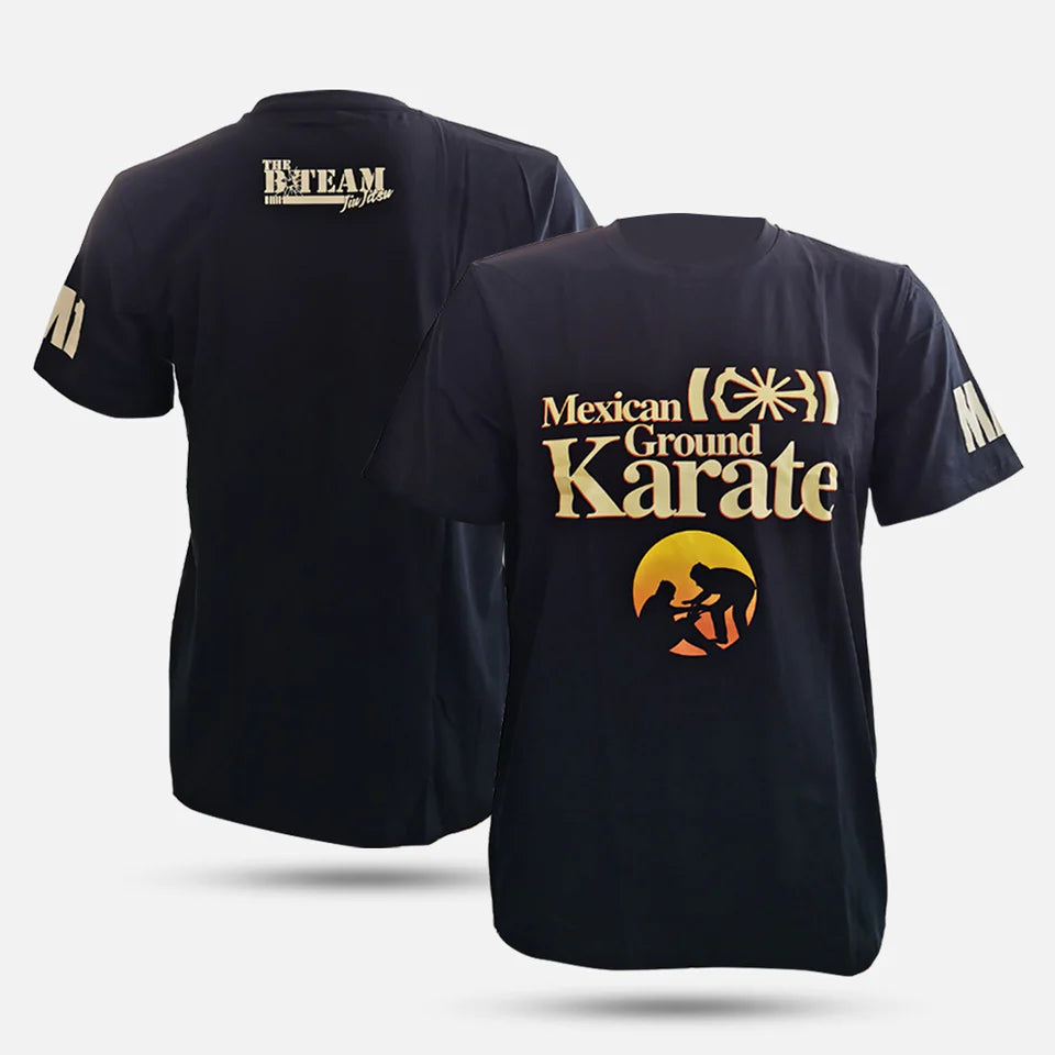 MA1 COMBAT - MEXICAN GROUND KARATE BLACK TRAINING T-SHIRT – B Team Jiu ...