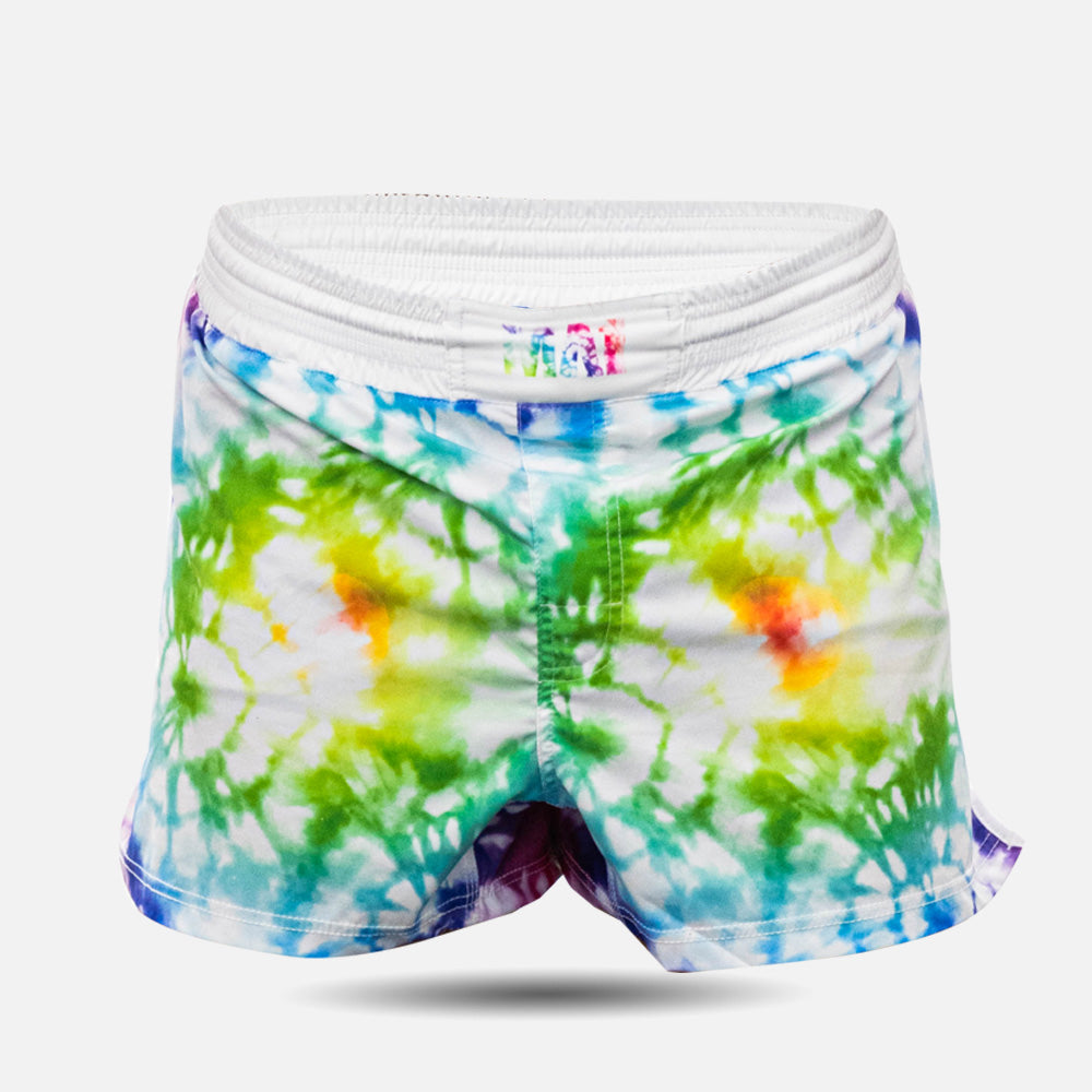 MA1 TIE DYE WHITE HIGH CUT MMA SHORTS